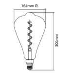 Lámpara grande LED filamento - Imagen 2