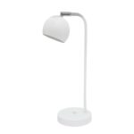 Lampara escritorio/Velador esfera blanco