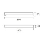 LISTON LED BAJO MESADA 9W - Imagen 6